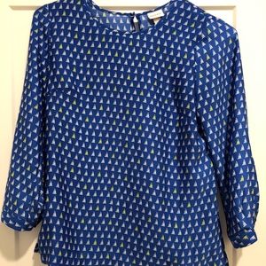 Sailboat Quarter Sleeve Blouse